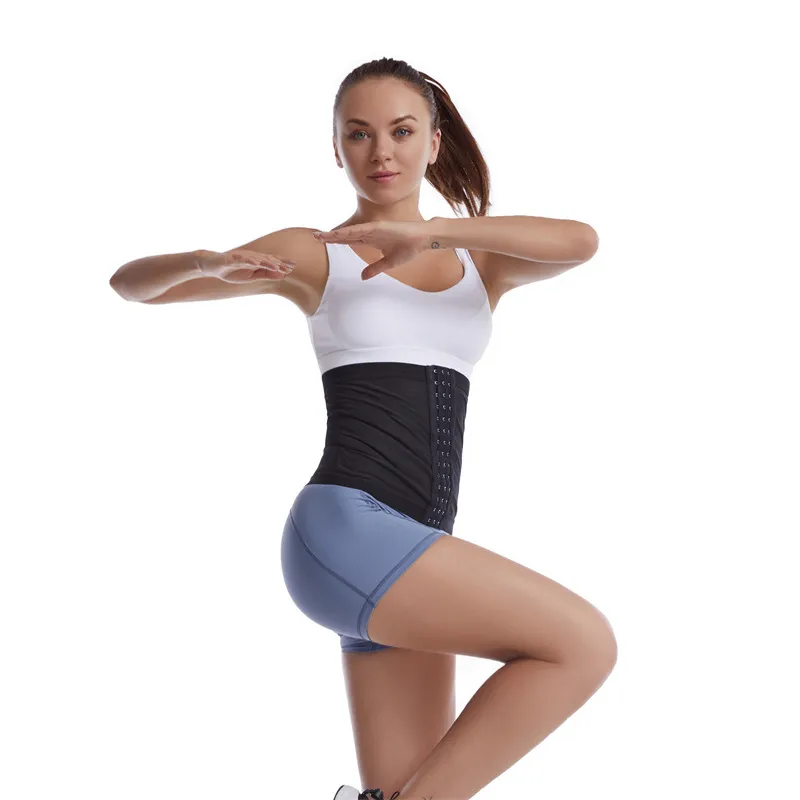 allenatore in vita da donna corsetto cincher body shaper cintura trimmer allenamento fitness shaper con effetto tuta sauna big image 2