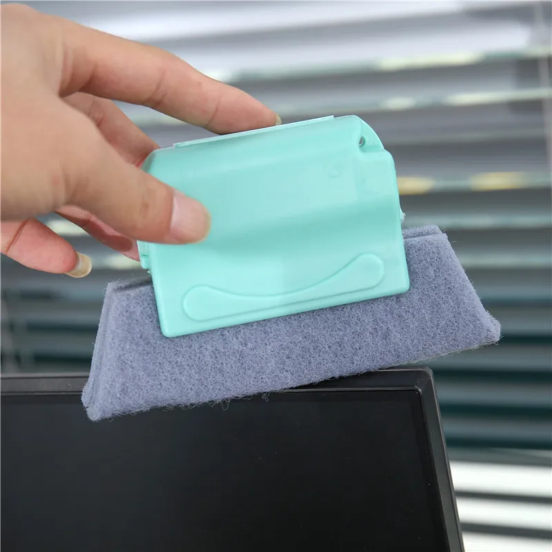 Window Cleaner Tool Creative Door Window Groove Gap Cleaning Brush Hand-held Door Window Track Kitchen Cleaning Brushes Tool  image 5