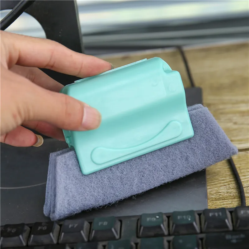 Window Cleaner Tool Creative Door Window Groove Gap Cleaning Brush Hand-held Door Window Track Kitchen Cleaning Brushes Tool  image 6