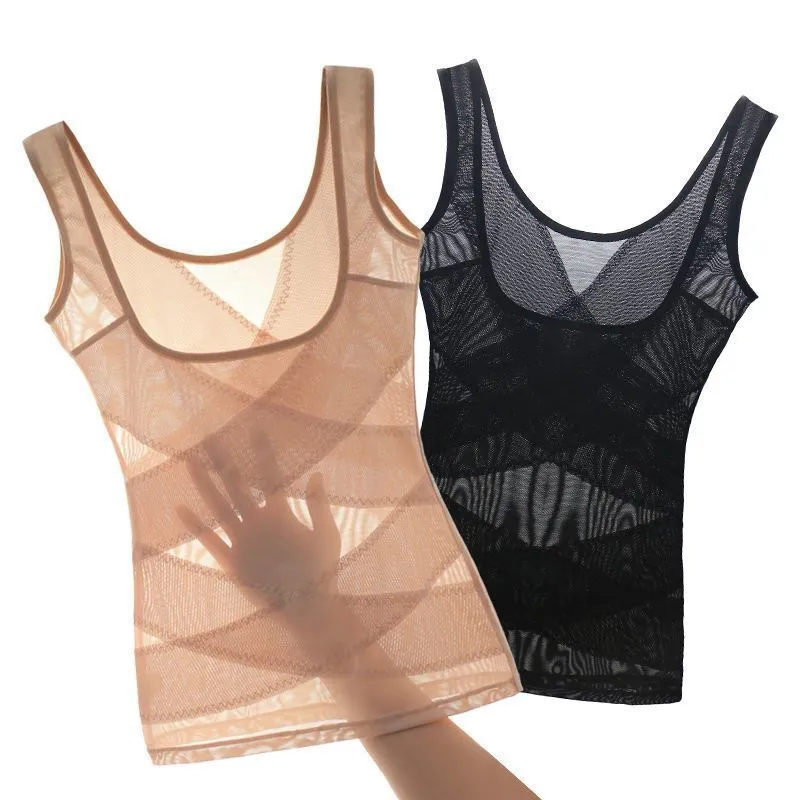 Women Waist Trainer Vest Criss Cross Thin Open Bust Shapewear Tank Top Tummy Control Body Shaper Underwear big image 5