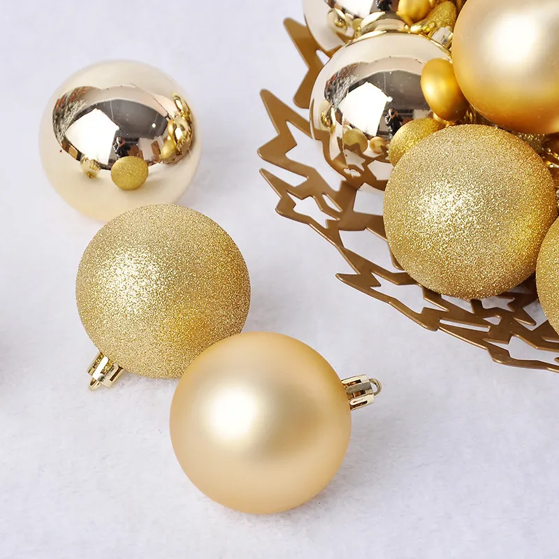 24Pcs Christmas Balls Ornaments Christmas Tree Decoration Hanging Ball Xmas Party Decorations big image 3