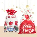 Christmas Drawstring Linen Sack 1.81"x18.11" Christmas Candy Bag Xmas Party Favors  image 4