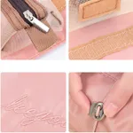 4 in 1 Roll-Up Makeup Bag Travel Organizer Waterproof Cosmetic Bag for Women Pink image 5