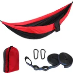 Camping Hammock Portable Single Hammocks Camping Accessories for Backpacking Travel Beach Backyard Hiking Red