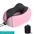 Travel Pillow Memory Foam Neck Pillow with Storage Bag for Airplane Car Travel Accessories  image 1