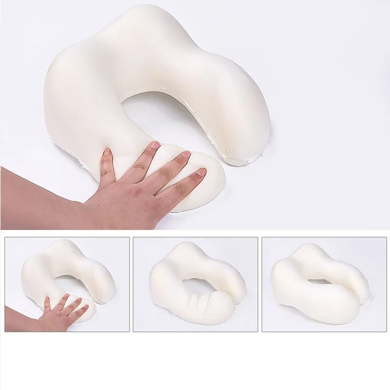 Travel Pillow Memory Foam Neck Pillow with Storage Bag for Airplane Car Travel Accessories big image 2