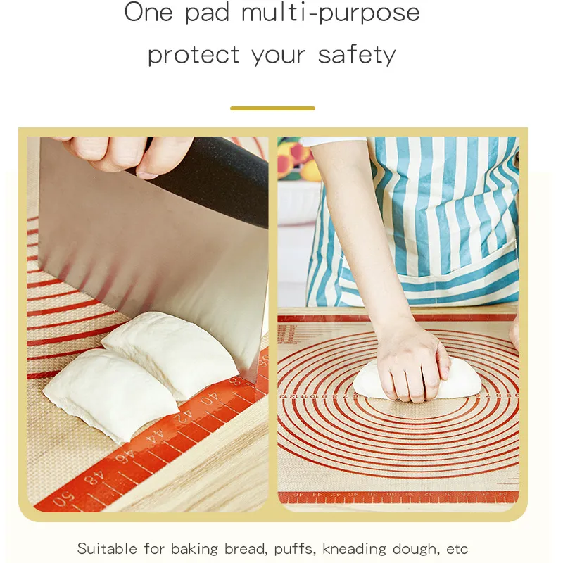 Non-slip Silicone Pastry Mat Non-Stick Thick Baking Mat Kitchen Accessories  image 3