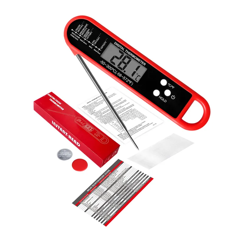 Instant Read Meat Thermometer Foldable Digital Food Probe for Kitchen Deep Fry Grilling BBQ Roast Turkey big image 5