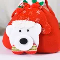 1pc Christmas Pattern Decor Drawstring Gift Bag Apple Candy Bag  image 2