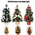 40 cm/15.75 polegadas led mini árvore de natal luz noturna decoração de mesa luz decorativa de natal  image 2