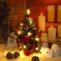 40 cm/15.75 polegadas led mini árvore de natal luz noturna decoração de mesa luz decorativa de natal  image 4