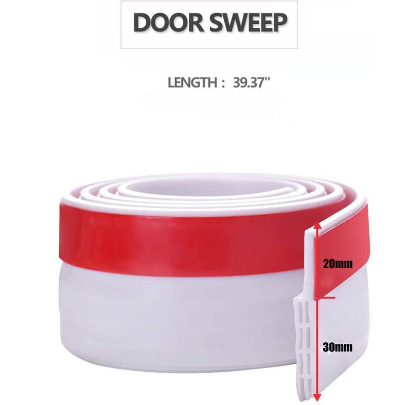 Door Draft Stopper Under Door Draft Blocker Strong Adhesive Door Sweep Dust and Noise Insulator Weat