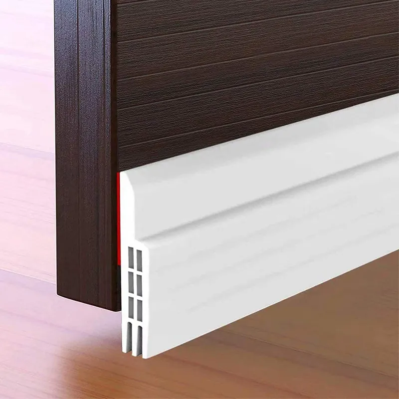 Door Draft Stopper Under Door Draft Blocker Strong Adhesive Door Sweep Dust and Noise Insulator Weather Stripping Noise Stopper