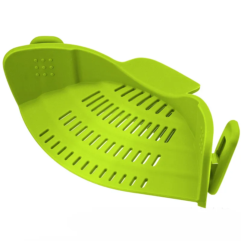 Pasta Strainer and Pot Strainer Silicone Clip On Strainer for Pots Pans Bowls