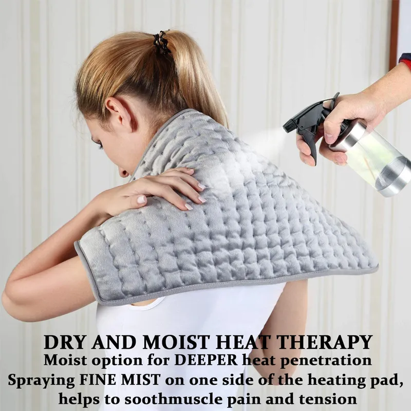 Heating Pad with 6 Heat Settings and 4 Time Settings for Cramps and Abdomen Back Neck Shoulder Arm Leg Pain Relief big image 3