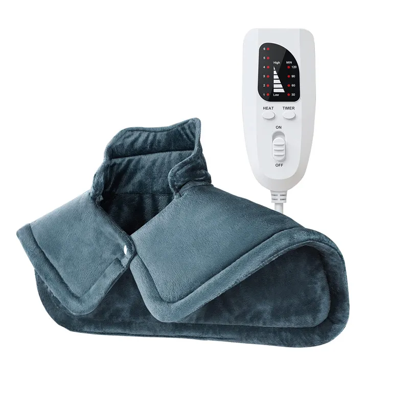 Heating Pad for Neck and Shoulders with 6 Heat Level Settings and 4 Level Time Settings for Neck Shoulder Back Pain Relief & Gifts for Women Men Mom Dad Color-B