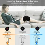 Heating Pad Wrap for Knee Pain Relief Portable Knee Brace Wrap with 3 Heating Setting and USB Charging Color-A image 6