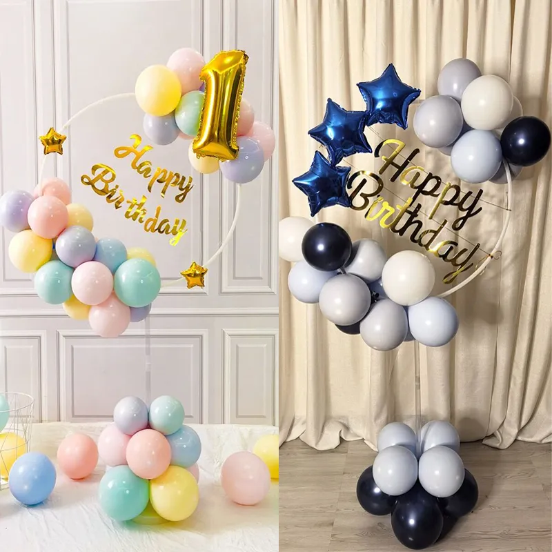 Round Balloon Arch kit Decoration Circle Balloon Stand Column for Birthday Party Wedding Photo Background Decor big image 3