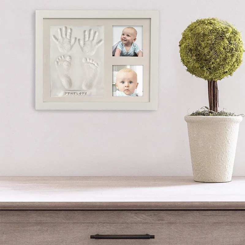 Baby Handprint and Footprint Makers Kit Keepsake for Newborn Shower Gifts DIY Milestone Picture Frames Baby Registry big image 3
