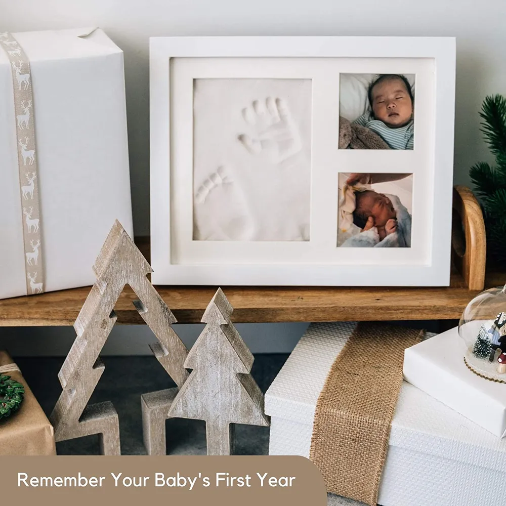 Baby Handprint and Footprint Makers Kit Keepsake for Newborn Shower Gifts DIY Milestone Picture Frames Baby Registry  big image 9
