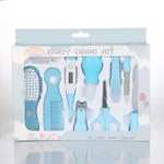 10Pcs Baby Healthcare & Grooming Kit Baby Safety Set Azul