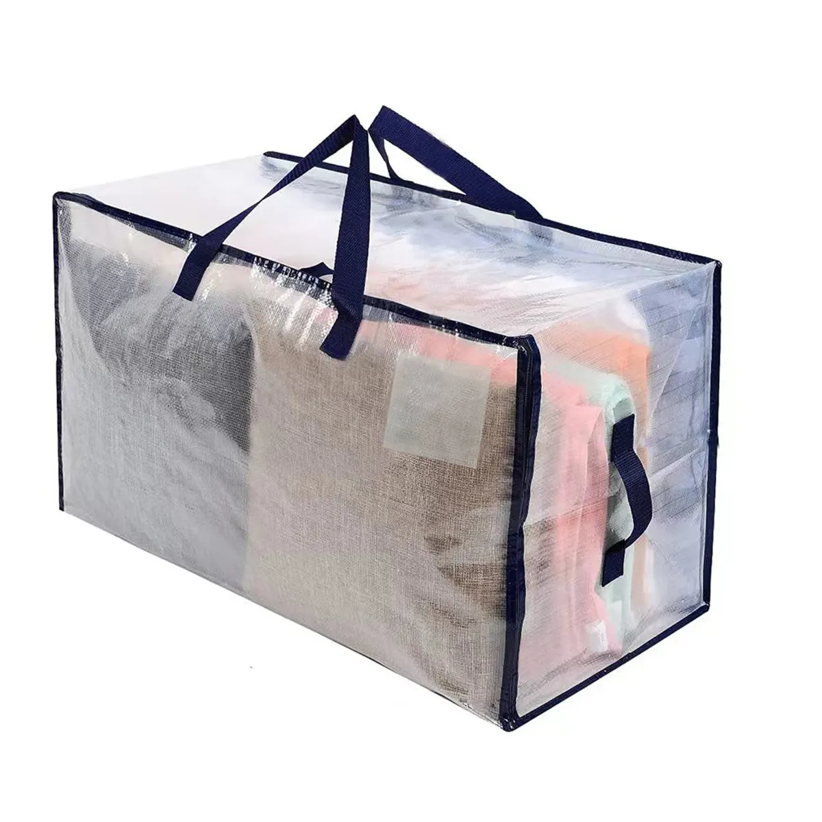 Comforter Storage Bag with Sturdy Handles & Premium Dual Zipper for Clothes Blankets Quilt Duvet Bedding  big image 1