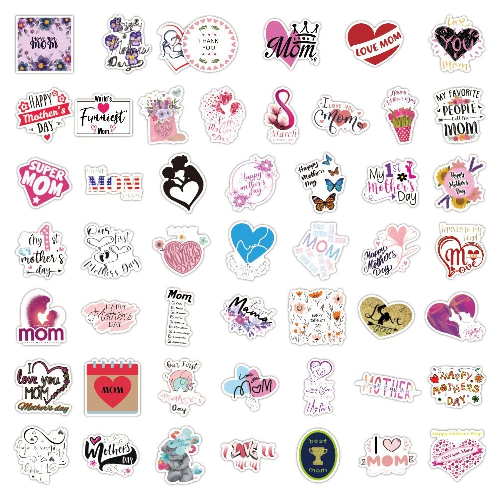 50-pack Mother's Day Stickers