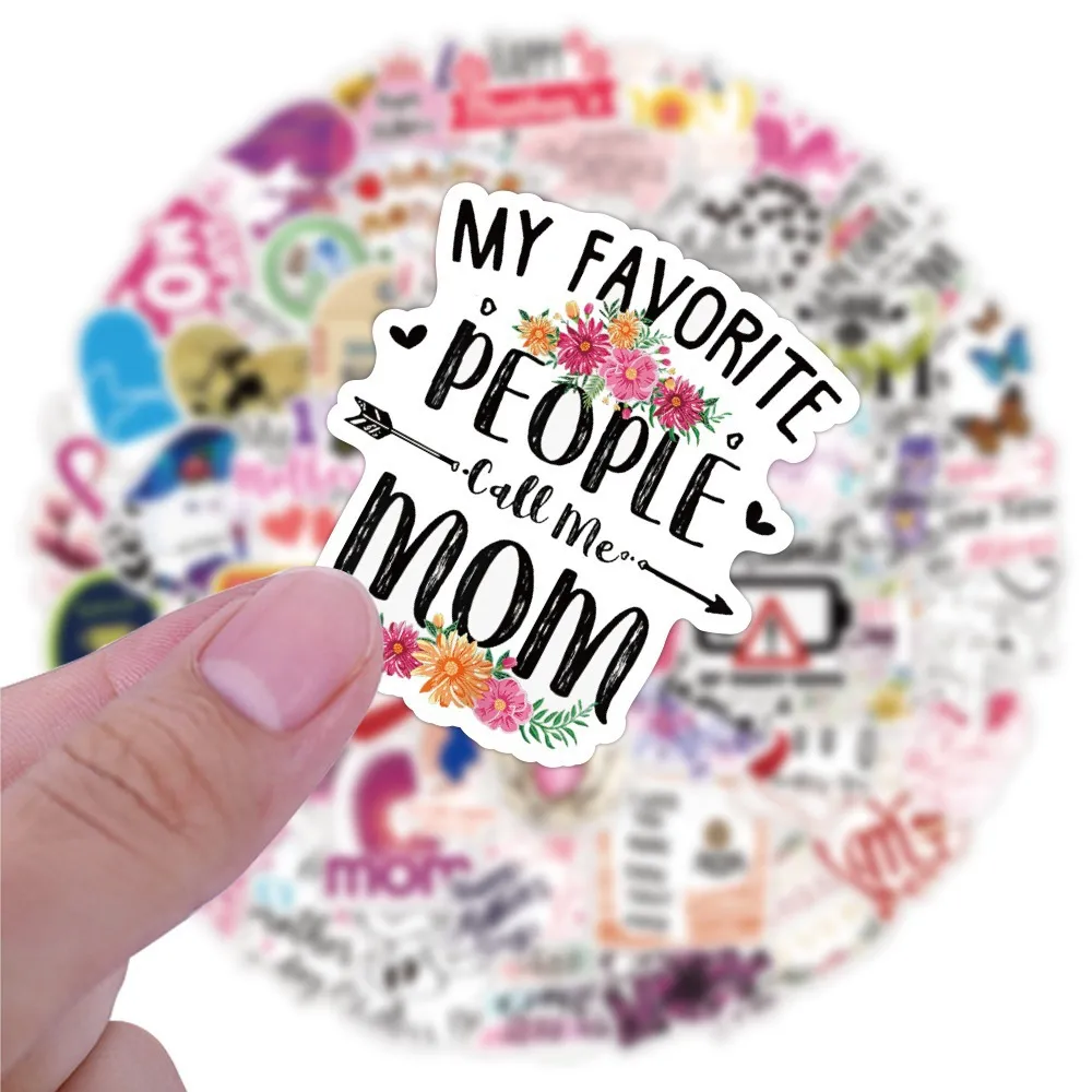 50-pack Mother's Day Stickers big image 2