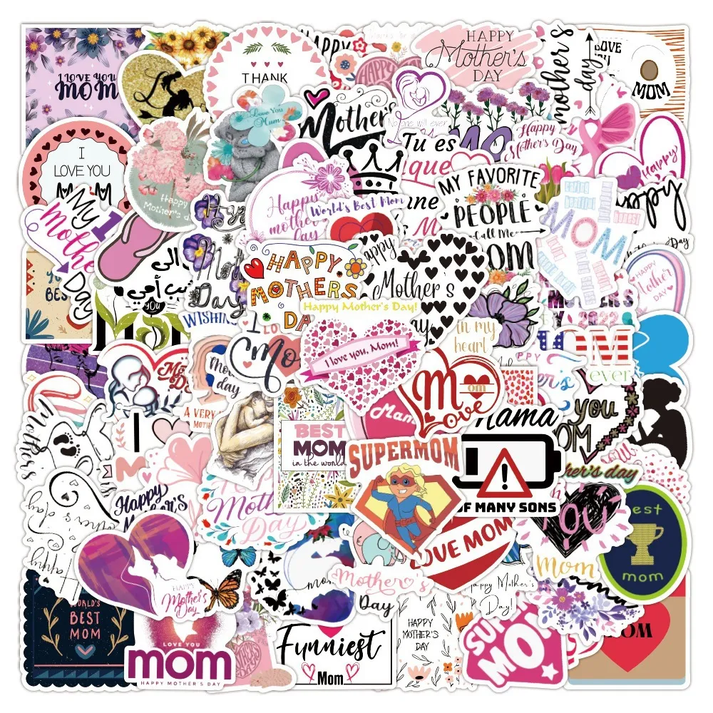50-pack Mother's Day Stickers  big image 4