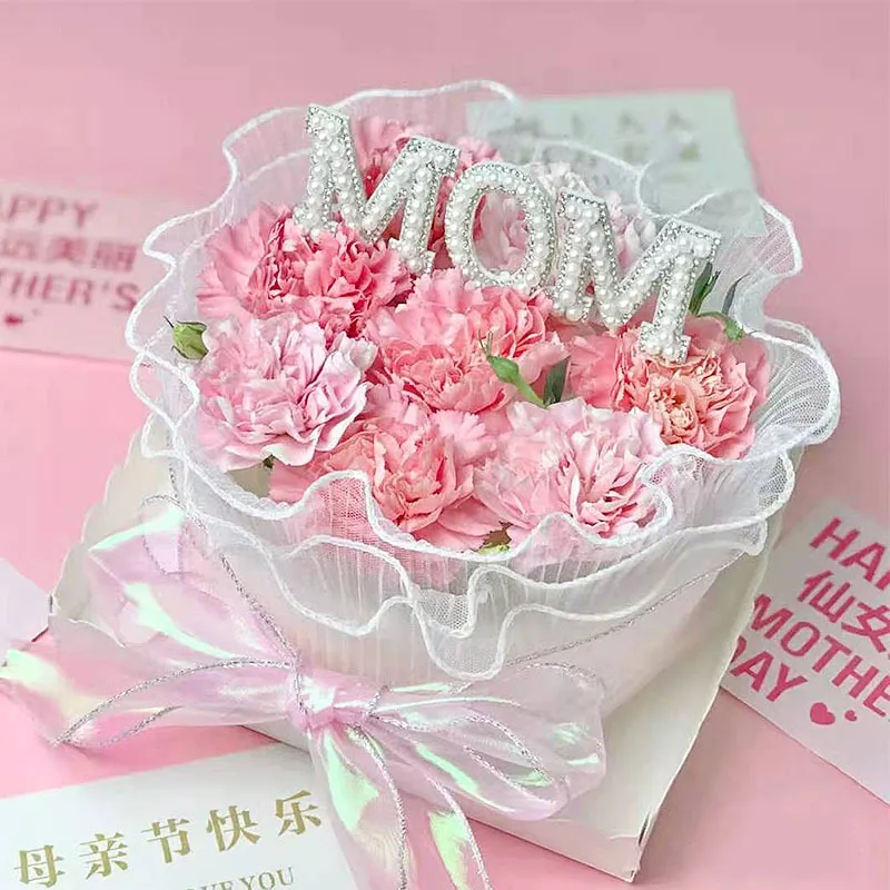 Mom Pearl Cake Insert Mother's Day Gift Color-B big image 1