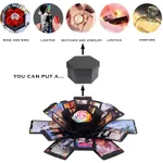 caixa de explosão hexagonal surpresa diy álbum de fotos presente feito à mão para presente de dia das mães álbum de casamento  image 3