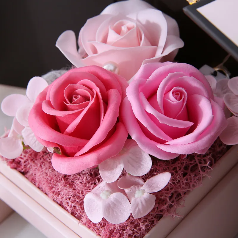 Soap Flower Double Door Gift Box big image 3