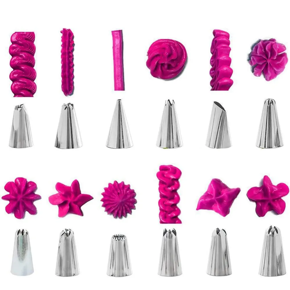 83Pcs Cake Decorating Supplies Kit for Beginners Cupcake Decorating Tools Baking Supplies Set Color-A image 2