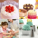 83Pcs Cake Decorating Supplies Kit for Beginners Cupcake Decorating Tools Baking Supplies Set Color-A image 3