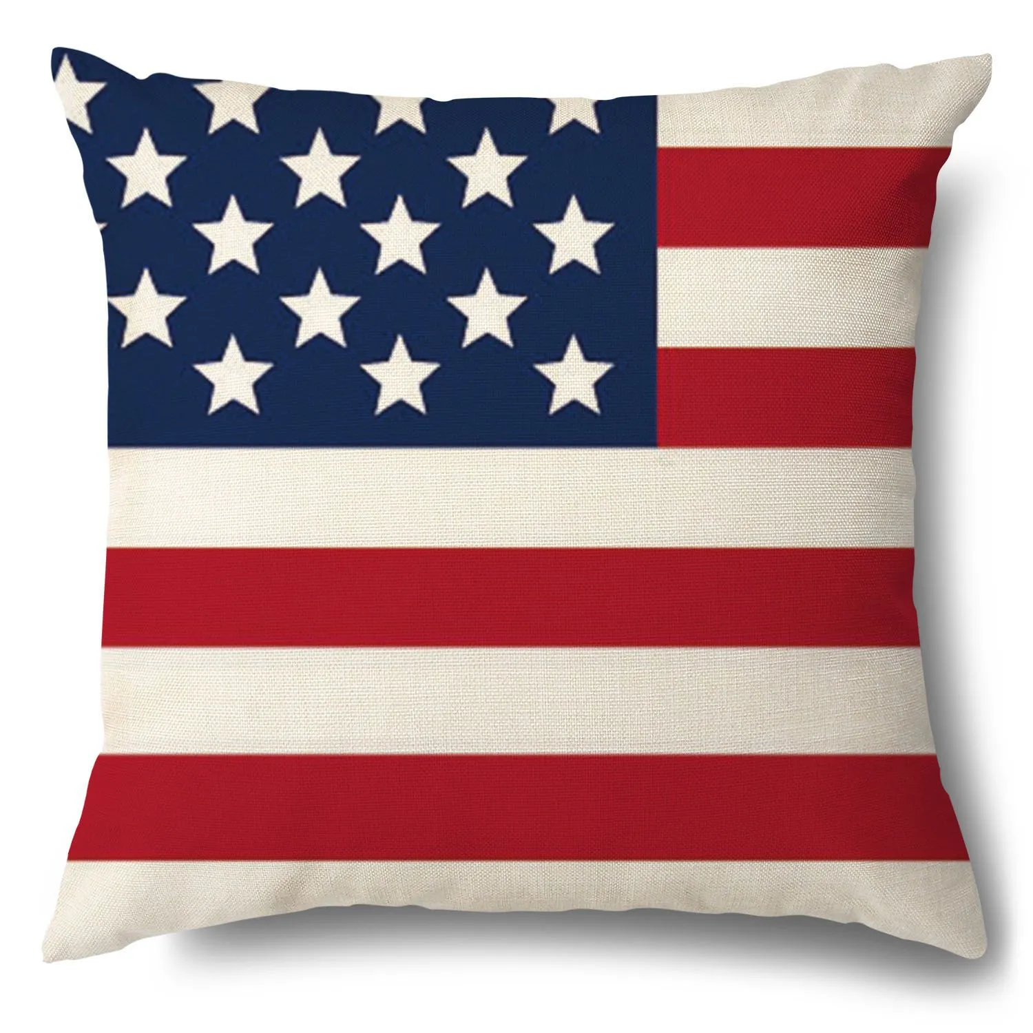 

Independence Day Office Lumbar Pillow Cover for Cushion and Backrest (without Pillow Core Included)