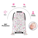 4 Colors Baby Seat Floral Print Sun Shade Multifunctional Breathable Car Cover  image 2