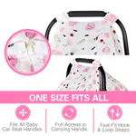 4 Colors Baby Seat Floral Print Sun Shade Multifunctional Breathable Car Cover  image 3