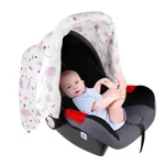 4 Colors Baby Seat Floral Print Sun Shade Multifunctional Breathable Car Cover  image 4
