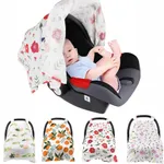 4 Colors Baby Seat Floral Print Sun Shade Multifunctional Breathable Car Cover  image 6