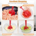 Meat Choppers Meat Scrapers Kitchen Tools Red image 4