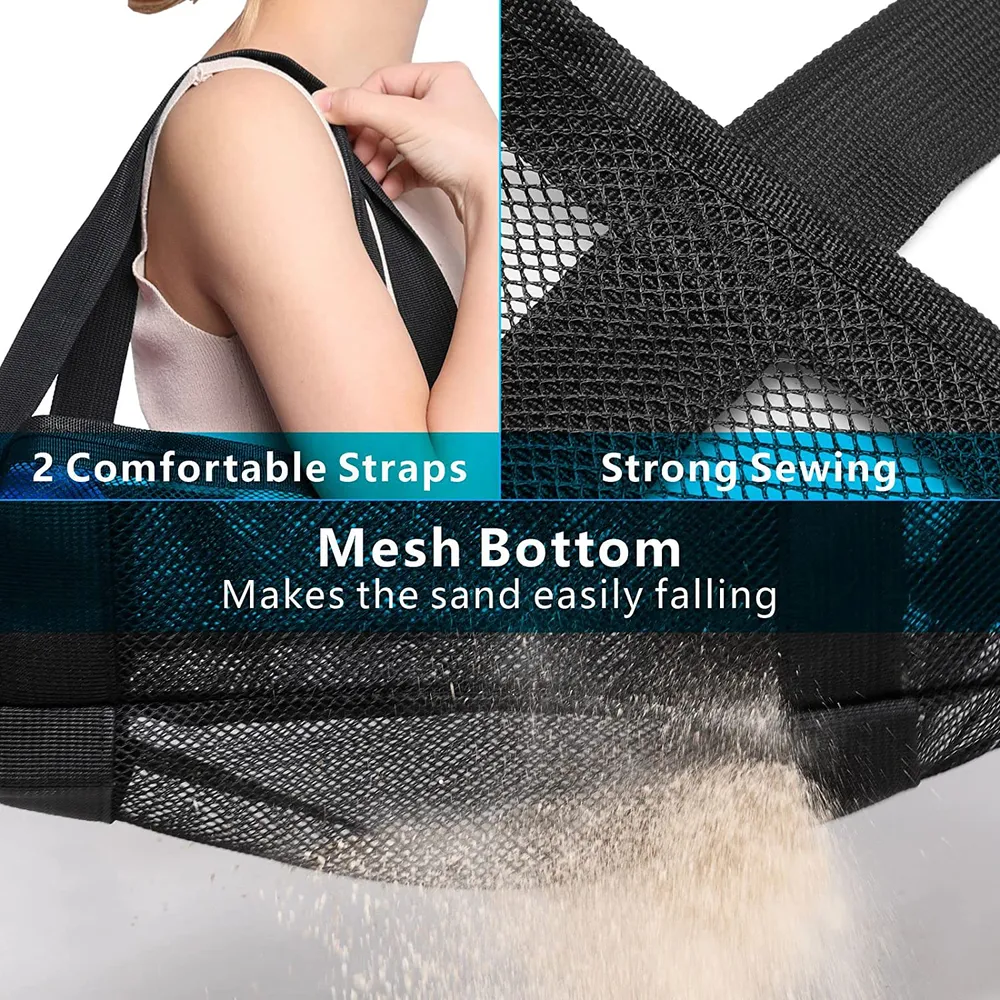 Mesh Beach Tote Large Capacity Beach Toy Bag Travel Tote Bags big image 5