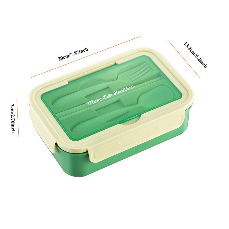 Student Sub-grid Bento Box Toddler Or Kid's Fruit Lunch Box Office Workers Microwave Heating Lunch Box