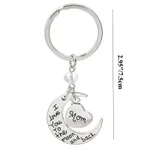 Mother's Day Gift Stainless Steel Keychain Color-A