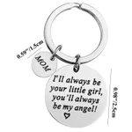 Mother's Day Gift Stainless Steel Keychain Color-D