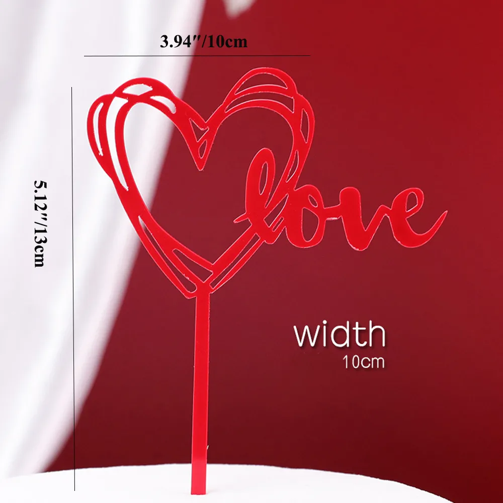 2 pack of birthday cake insert cards with love words and patterns  big image 1