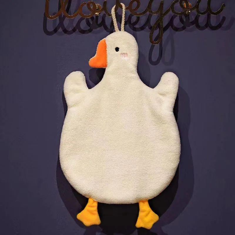 Absorbent Towel for Bathroom Cleaning and Drying Goose Shape Washcloth big image 3