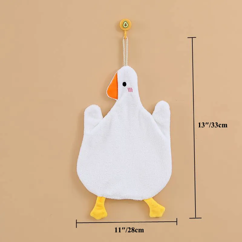 Absorbent Towel for Bathroom Cleaning and Drying Goose Shape Washcloth  big image 1
