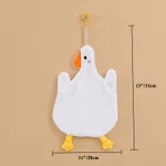 Absorbent Towel for Bathroom Cleaning and Drying Goose Shape Washcloth White