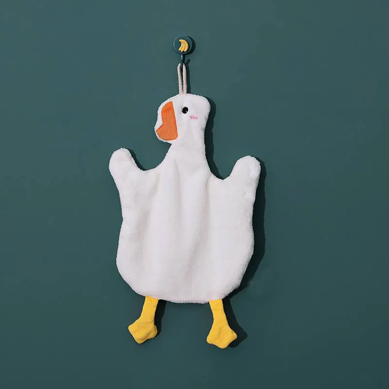 Absorbent Towel for Bathroom Cleaning and Drying Goose Shape Washcloth  big image 4