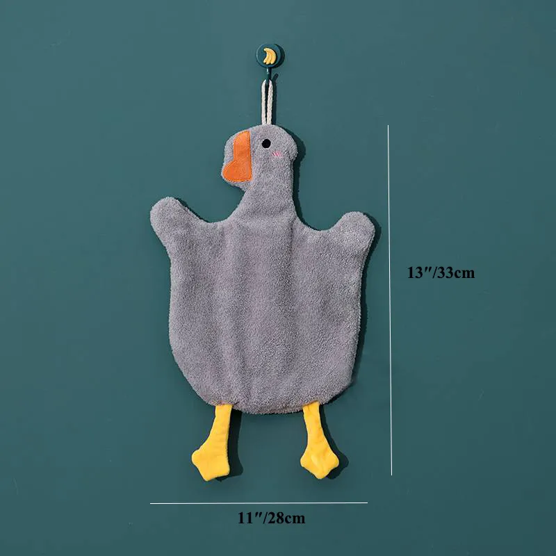 Absorbent Towel For Bathroom Cleaning And Drying Goose Shape Washcloth